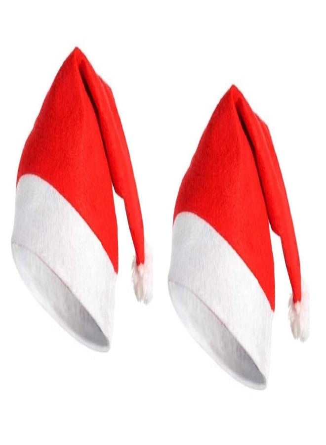 Ublic Warm Fleece Santa Claus Cap, Christmas Hat Cute Red Santa Hat Christmas Party Prop Accessories Costumes Free Size (2) - Image 1